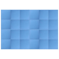 Tappetino a Incastro 24 pz 8,64 ãŽ¡ Schiuma EVA Blu cod mxl 76924