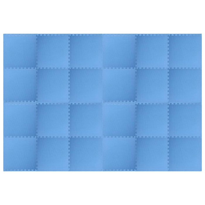 Tappetino a Incastro 24 pz 8,64 ãŽ¡ Schiuma EVA Blu cod mxl 76924