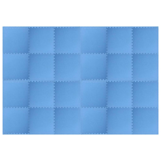Tappetino a Incastro 24 pz 8,64 m² in Schiuma EVA Blu 92466