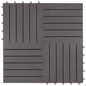 Pannelli Decking 20 pz Grigio Slavato 30x30cm Massello d'Acacia 3054432