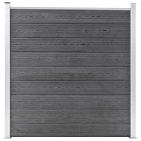 Pannelli Recinzione WPC 1 Quadrato 1 Inclinato 273x186 cm Grigi 3054431
