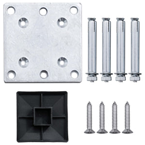 Pannelli Recinzione WPC 1 Quadrato 1 Inclinato 273x186 cm Grigi cod mxl 7335