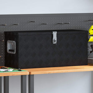 Cassetta in Alluminio 80x30x35 cm Nera 146442