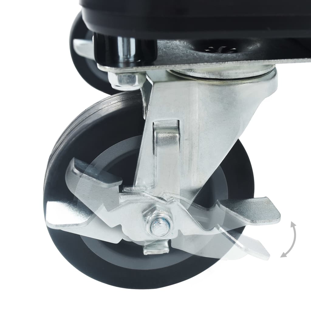 Carrello per Trasporto Pieghevole 150 kg in Alluminio Argento 146448