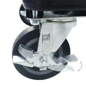 Carrello per Trasporto Pieghevole 150 kg in Alluminio Argento 146448