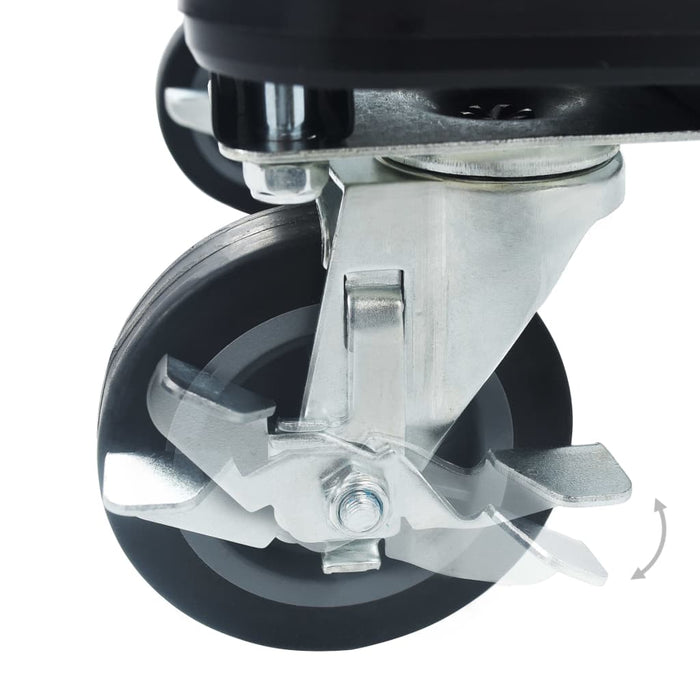 Carrello per Trasporto Pieghevole 150 kg in Alluminio Argento 146448