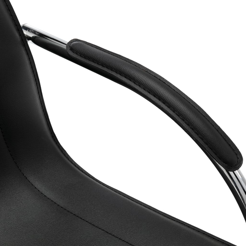 Sedia da Ufficio a Sbalzo Nera in Similpelle cod mxl 61161