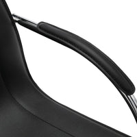 Sedia da Ufficio a Sbalzo Nera in Similpelle cod mxl 61161