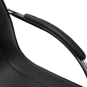 Sedia da Ufficio a Sbalzo Nera in Similpelle cod mxl 61161