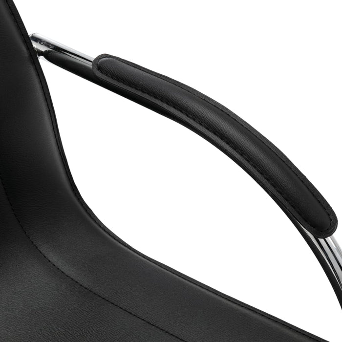 Sedia da Ufficio a Sbalzo Nera in Similpelle cod mxl 61161