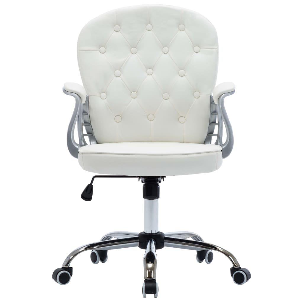 Sedia da Ufficio Girevole Bianca in Similpelle cod mxl 118777