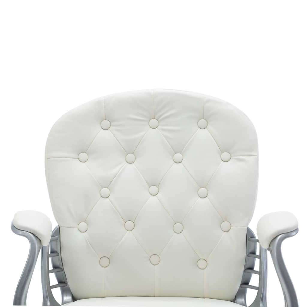 Sedia da Ufficio Girevole Bianca in Similpelle 289362