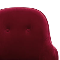 Sedia a Dondolo Rosso Vino in Velluto cod mxl 35687