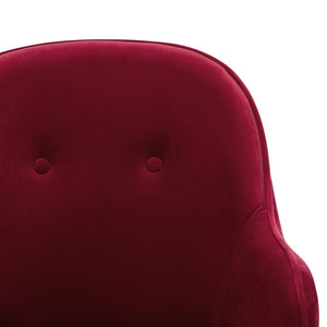 Sedia a Dondolo Rosso Vino in Velluto cod mxl 35687