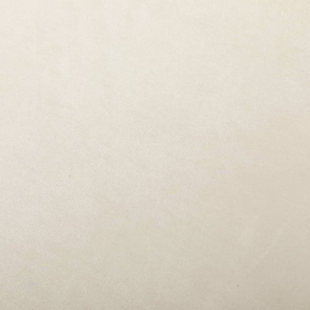 Sedia a Dondolo in Velluto Crema Bianco 289901