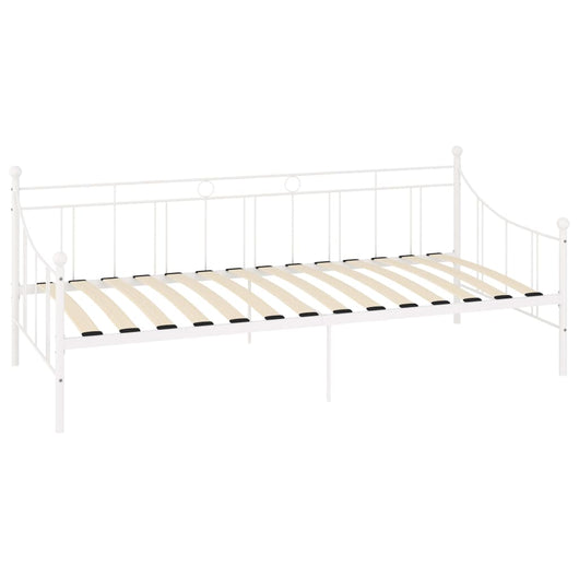 Telaio Divano Letto Bianco in Metallo 90x200 cm 284668