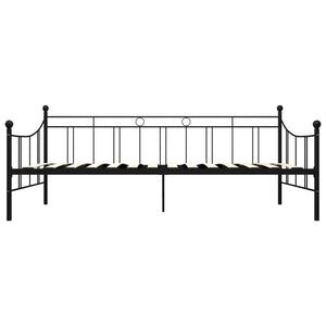 Telaio Divano Letto Nero in Metallo 90x200 cm cod mxl 62724