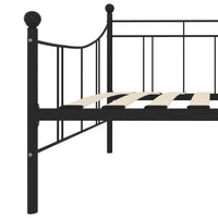 Telaio Divano Letto Nero in Metallo 90x200 cm cod mxl 62724