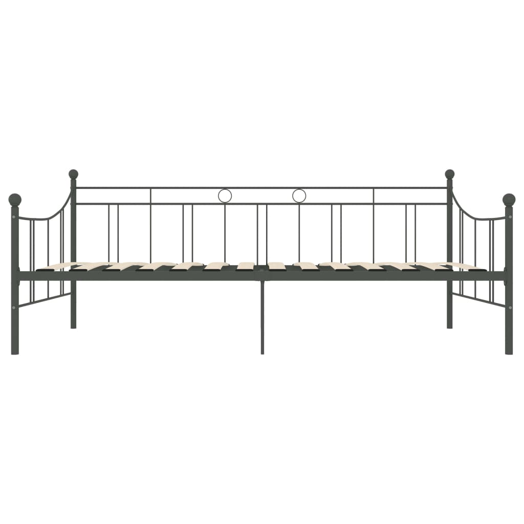 Telaio Divano Letto Grigio in Metallo 90x200 cm 284670