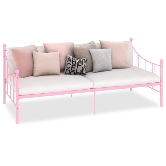 Telaio Divano Letto Rosa in Metallo 90x200 cm 284671