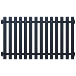 Pannello di Recinzione Antracite 170,5x100cm Acciaio Verniciato cod mxl 21586