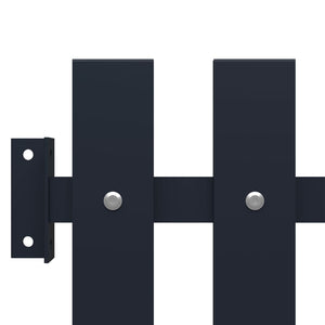 Pannello di Recinzione Antracite 170,5x100cm Acciaio Verniciato 146476