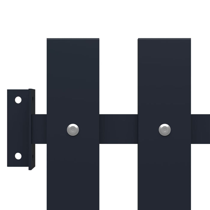 Pannello di Recinzione Antracite 170,5x100cm Acciaio Verniciato cod mxl 21586