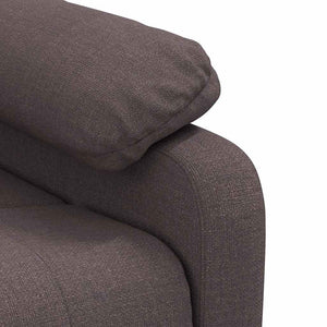 Poltrona Massaggiante Marrone Scuro in Tessuto 289677