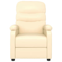 Poltrona Reclinabile Crema in Similpelle  cod mxl 27992