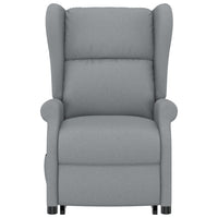 Poltrona Alzapersona Massaggiante Grigio Chiaro Tessuto 289740