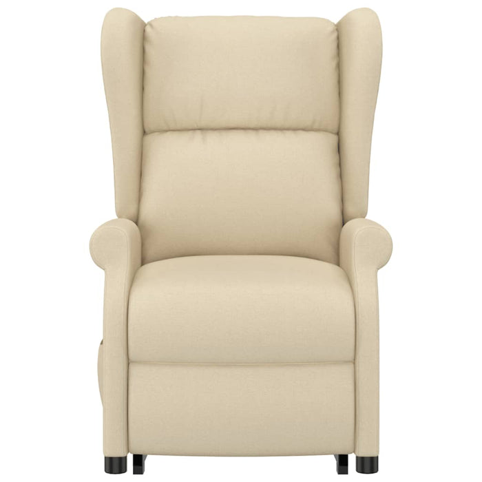 Poltrona Alzapersona Massaggiante Crema in Tessuto 289749