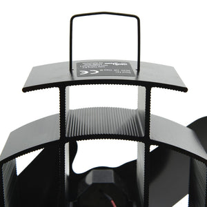 Ventola per Stufa Alimentazione a Calore 2 Lame-Ventilatore per Stufa Nero 762780