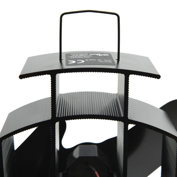 Ventola per Stufa Alimentazione a Calore 2 Lame-Ventilatore per Stufa Nero 762780