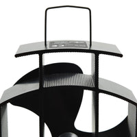 Ventola per Stufa Alimentazione a Calore 3 Lame-Ventilatore per Stufa Nero 735644