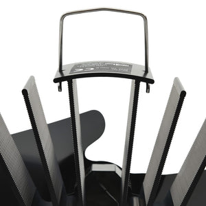 Ventola per Stufa Alimentazione a Calore 2 Lame Nero 51239