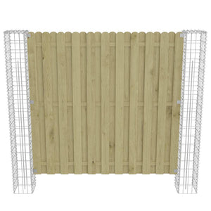 Gabbioni a Colonna 2 pz in Acciaio Zincato 20x20x190 cm cod mxl 54580
