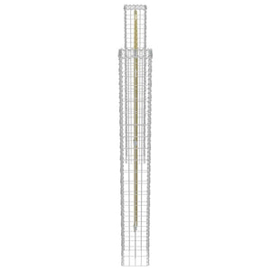 Gabbioni a Colonna 2 pz in Acciaio Zincato 20x20x190 cm cod mxl 54580