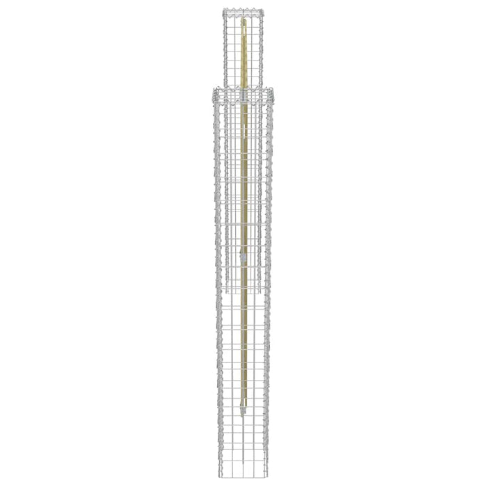 Gabbioni a Colonna 2 pz in Acciaio Zincato 20x20x190 cm cod mxl 54580