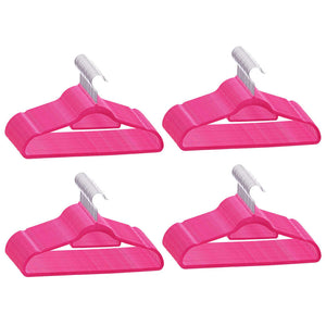 Set Appendiabiti 100 pz Antiscivolo Rosa in Vellutocod mxl 79142