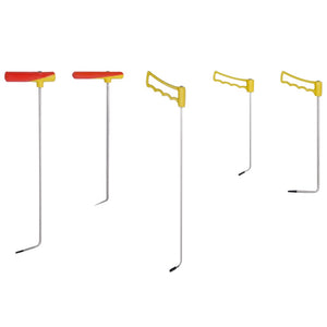 Kit di riparazione ammaccature senza vernice 5 pezzi Strumenti per la riparazione della carrozzeria Aste per veicoli Rimozione ammaccature Acciaio per molle 02_0003999