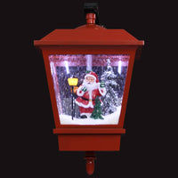Lampada Natalizia da Parete LED e Babbo Natale Rossa 40x27x45cm cod mxl 42016
