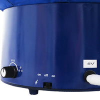 Albero di Natale con Nevicata e Base ad Ombrello Blu 75 cm PVC 289929