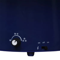 Albero di Natale con Nevicata e Base ad Ombrello Blu 75 cm PVC