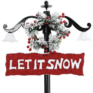 Albero di Natale con Nevicata e Base ad Ombrello-Decorazioni natalizie Blu 170 cm PVC