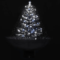 Albero di Natale con Nevicata e Base ad Ombrello Nero 75 cm PVC 289931