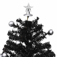 Albero di Natale con Nevicata e Base ad Ombrello Nero 75 cm PVC 289931