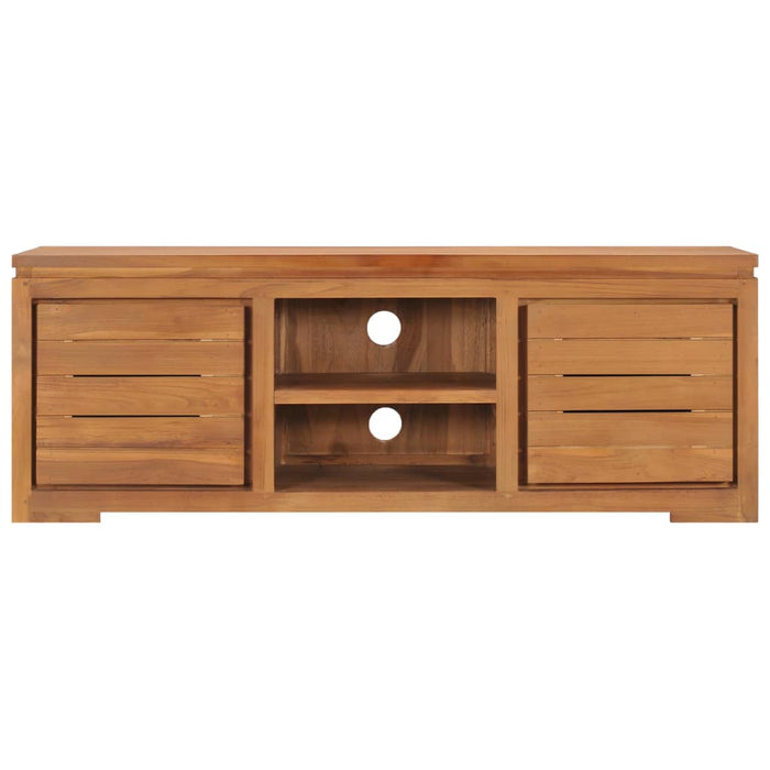 Mobile Porta TV 110x30x40 cm in Legno Massello di Teak 289069