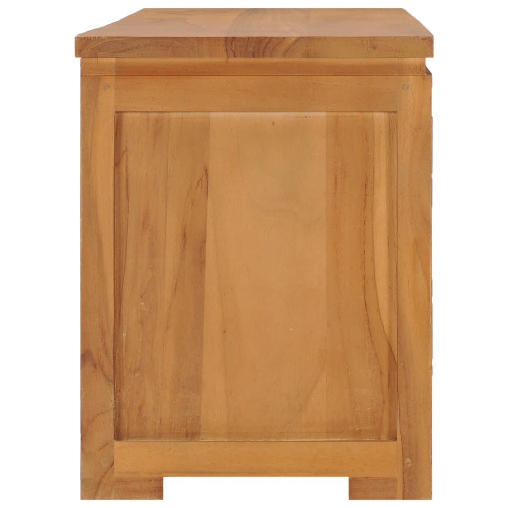 Mobile Porta TV-Mobile per TV-Credenza TV 110x30x40 cm in Legno Massello di Teak