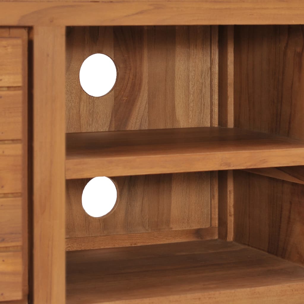 Mobile Porta TV-Mobile per TV-Credenza TV 110x30x40 cm in Legno Massello di Teak