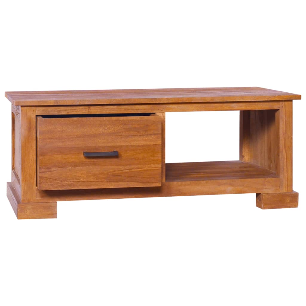 Mobile Porta TV 90x50x37 cm in Legno Massello di Teak 289082